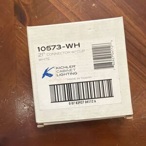 Kichler 10573 WH  21" Connector Interconnect Cable for Undercabinet Light Bars